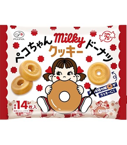 Amazon.co.jp: 不二家 ペコちゃんミルキードーナツクッキー 168g×6袋